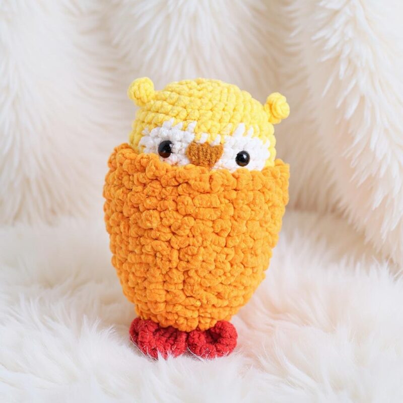 Fried Shrimp Owl Amigurumi Crochet Pattern - Whimsical DIY Stuffed Animal Toy - Instant Download PDF - Image 2