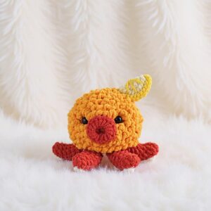 Fried Squid Takoyaki Amigurumi Crochet Pattern - Kawaii DIY Foodie Plush Toy - Instant Download PDF