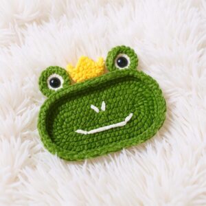 Frog Amigurumi Crochet Pattern - Adorable DIY Eyeglasses Holder - Instant Download PDF