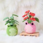 Froggy Duo Pots Amigurumi Crochet Pattern - Adorable DIY Plant Holders - Instant Download PDF