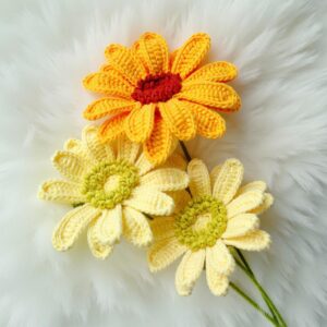 Gerbera Flower Amigurumi Crochet Pattern - Beautiful DIY Handmade Flower - Instant Download PDF