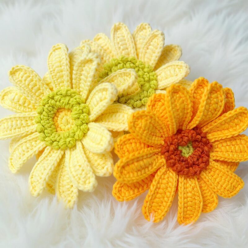 Gerbera Flower Amigurumi Crochet Pattern - Beautiful DIY Handmade Flower - Instant Download PDF - Image 2
