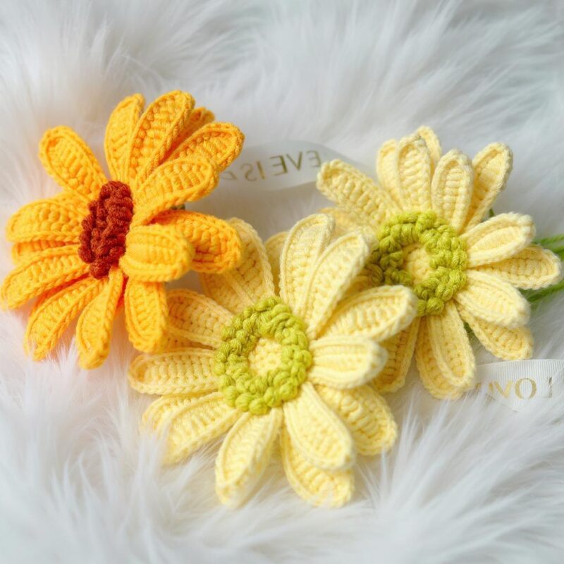 Gerbera Flower Amigurumi Crochet Pattern - Beautiful DIY Handmade Flower - Instant Download PDF - Image 3