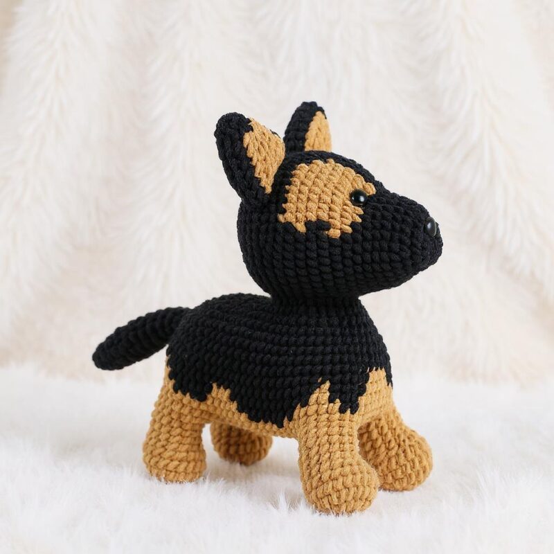German Shepherd Amigurumi Crochet Pattern - Adorable DIY Stuffed Animal Toy - Instant Download PDF - Image 2