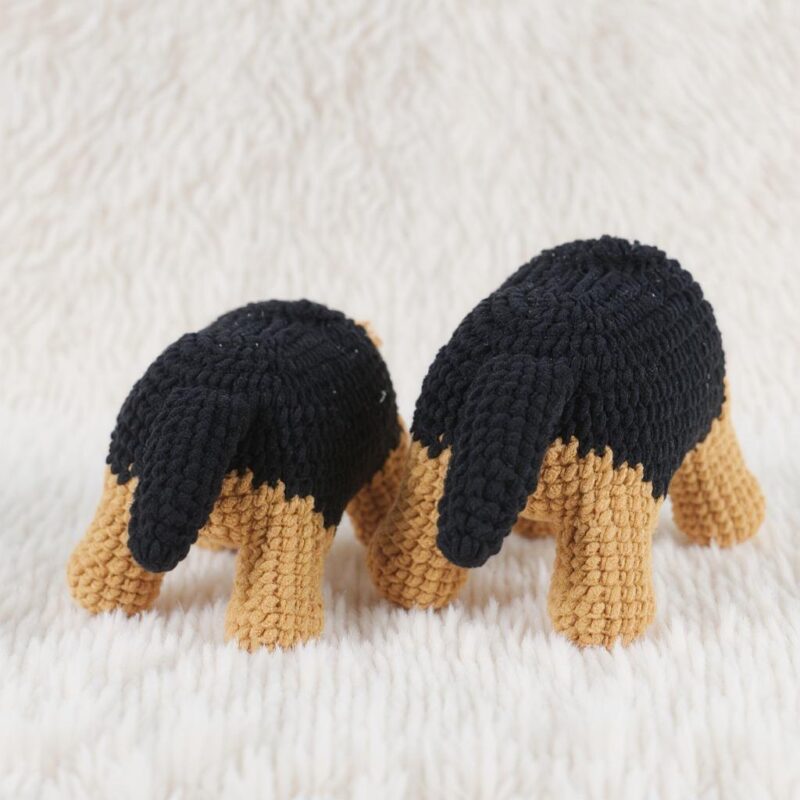 German Shepherd Amigurumi Crochet Pattern - Adorable DIY Stuffed Animal Toy - Instant Download PDF - Image 4