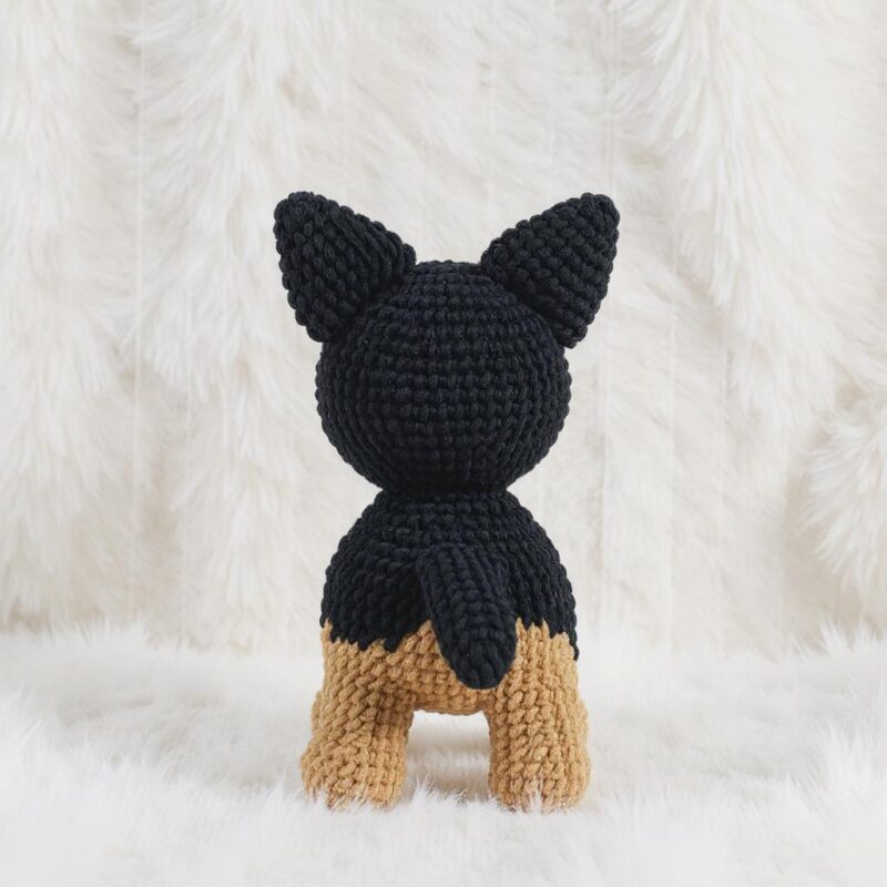 German Shepherd Amigurumi Crochet Pattern - Adorable DIY Stuffed Animal Toy - Instant Download PDF - Image 5