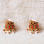 Gingerbread on a Swing Amigurumi Crochet Pattern - Adorable DIY Car Hanging Ornament - Instant Download PDF