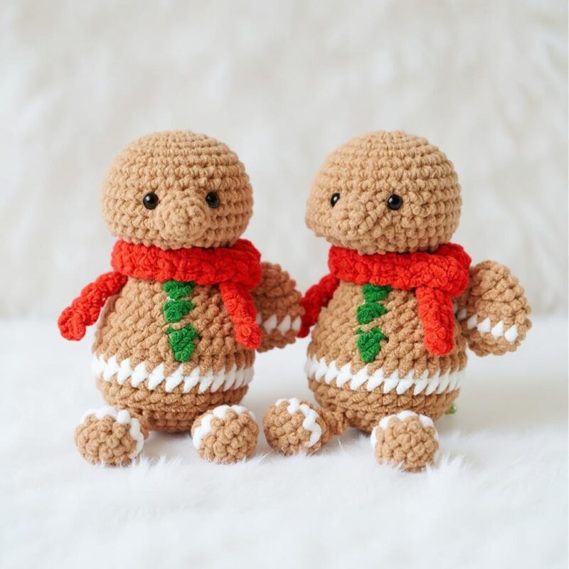 Gingerbread Pterosaur Amigurumi Crochet Pattern - Adorable DIY Dinosaur Toy - Instant Download PDF - Image 6