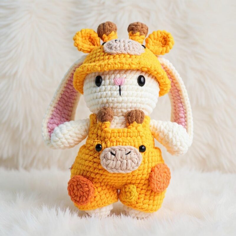 Giraffe Bunny Amigurumi Crochet Pattern - Adorable DIY Stuffed Animal Toy - Instant Download PDF - Image 2