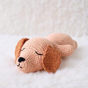 Golden Retriever Amigurumi Crochet Pattern - Adorable DIY Stuffed Animal Toy - Instant Download PDF