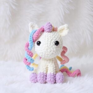 Unicorn Amigurumi Crochet Pattern - Adorable DIY Stuffed Animal Toy - Instant Download PDF