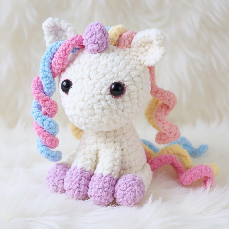 Unicorn Amigurumi Crochet Pattern - Adorable DIY Stuffed Animal Toy - Instant Download PDF - Image 2
