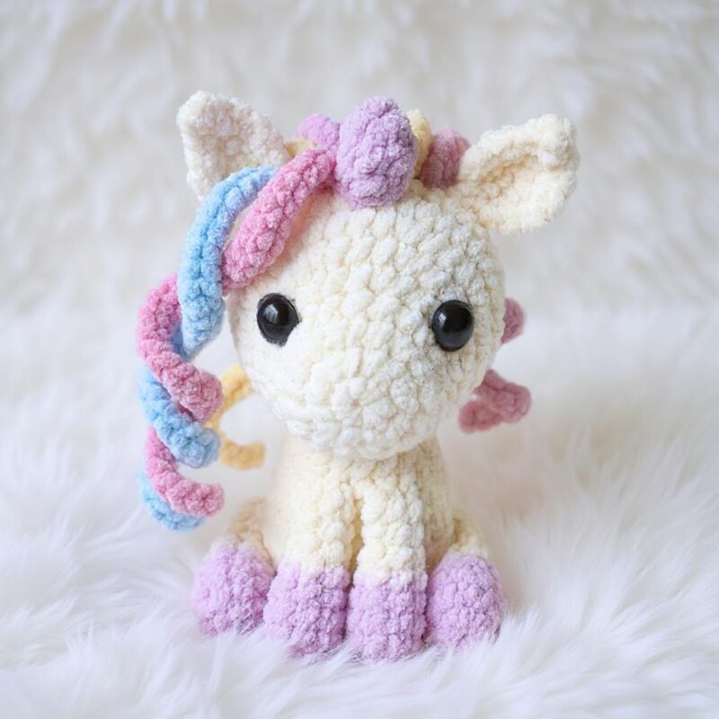 Unicorn Amigurumi Crochet Pattern - Adorable DIY Stuffed Animal Toy - Instant Download PDF - Image 5