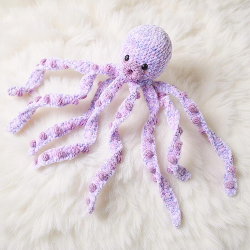 Sleeping Octopus Amigurumi Crochet Pattern - Graceful DIY Stuffed Animal Toy - Instant Download PDF - Image 4