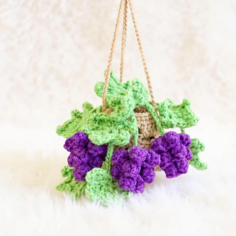 Grape Basket Amigurumi Crochet Pattern - Adorable DIY Fruit Basket Toy - Instant Download PDF - Image 2