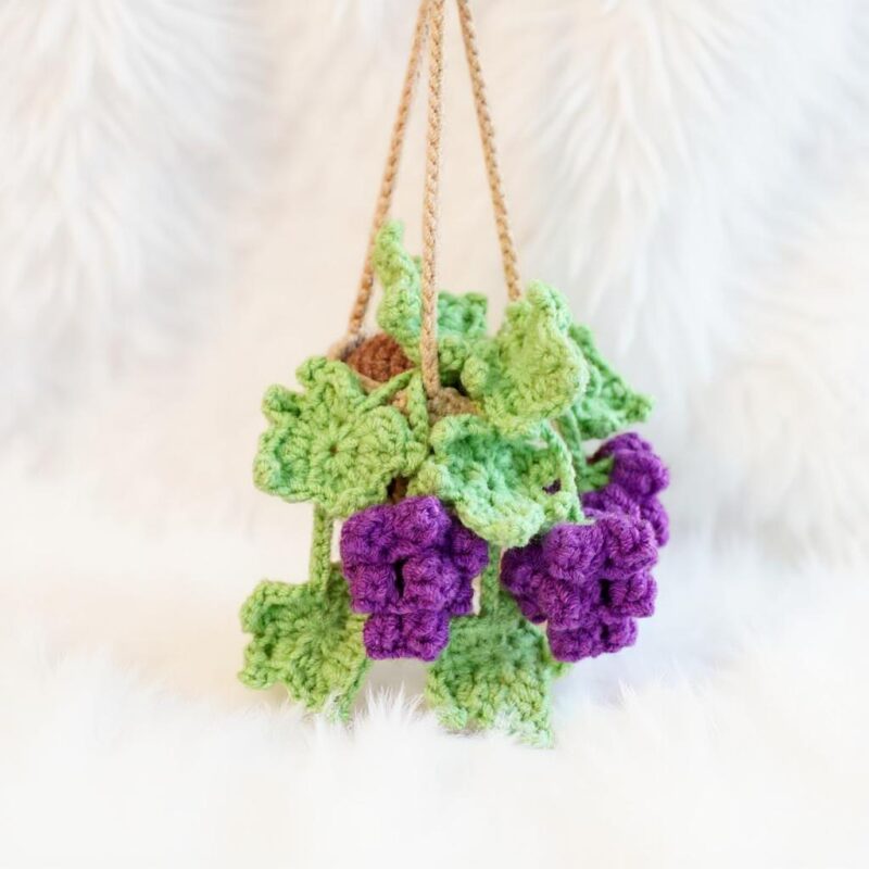 Grape Basket Amigurumi Crochet Pattern - Adorable DIY Fruit Basket Toy - Instant Download PDF - Image 4