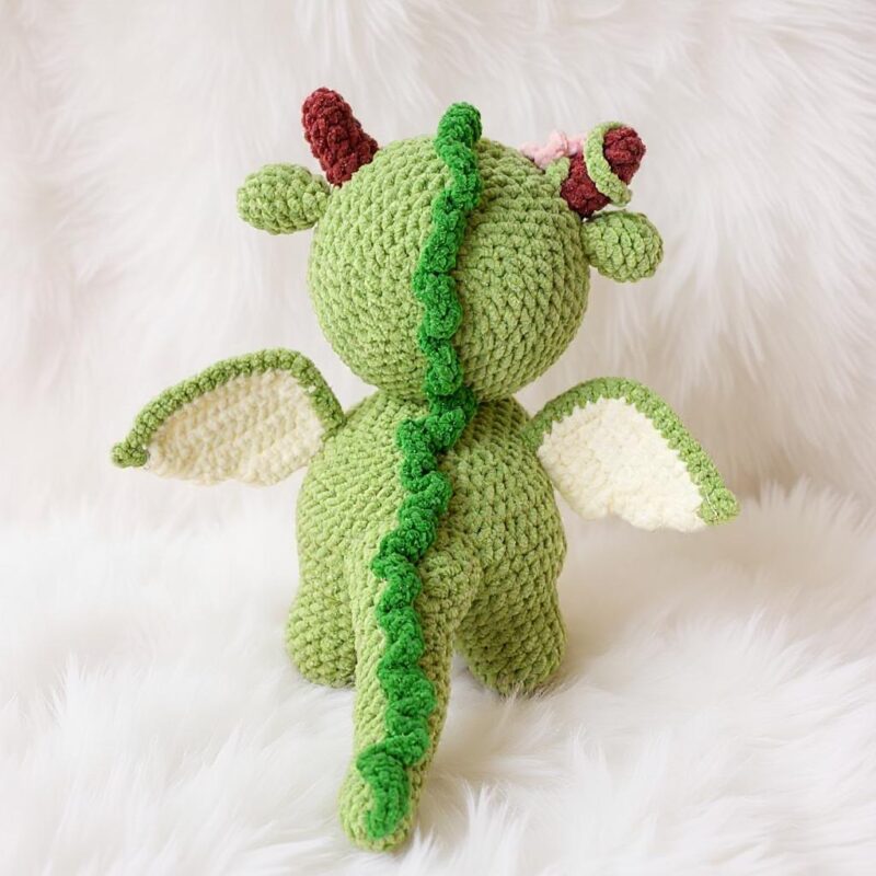 Green Dragon Amigurumi Crochet Pattern - Adorable DIY Stuffed Animal Toy - Instant Download PDF - Image 3