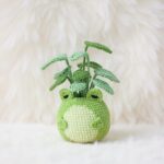 Frog in a Pot Amigurumi Crochet Pattern - Adorable DIY Plant Friend - Instant Download PDF