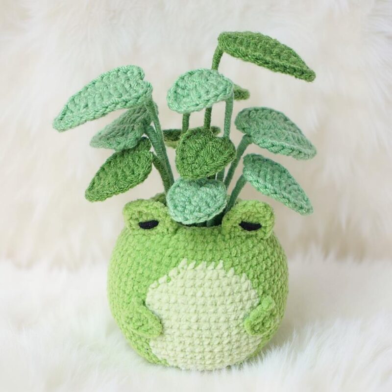 Frog in a Pot Amigurumi Crochet Pattern - Adorable DIY Plant Friend - Instant Download PDF - Image 2