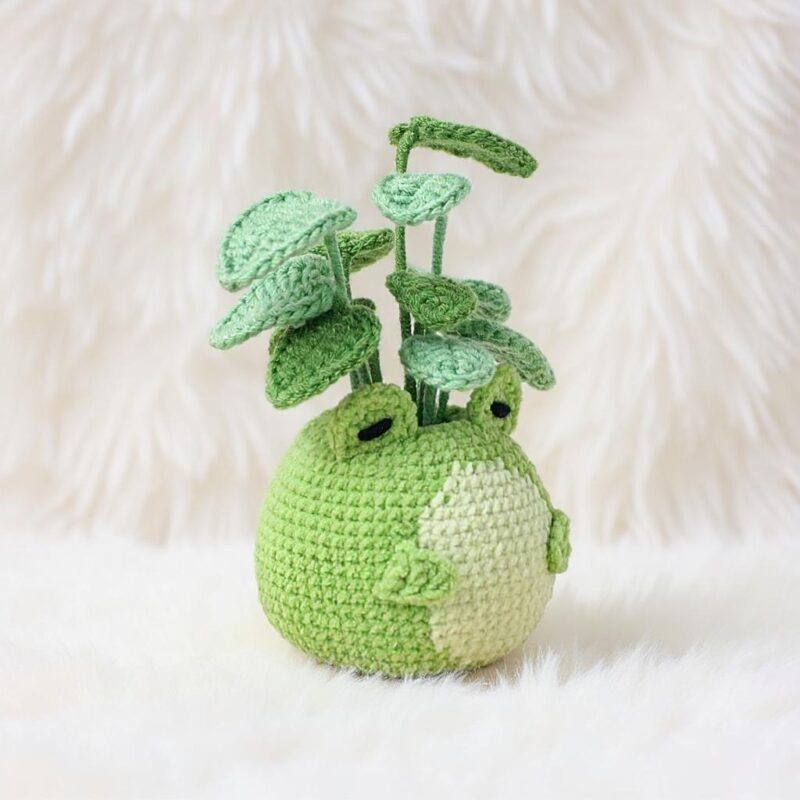 Frog in a Pot Amigurumi Crochet Pattern - Adorable DIY Plant Friend - Instant Download PDF - Image 3