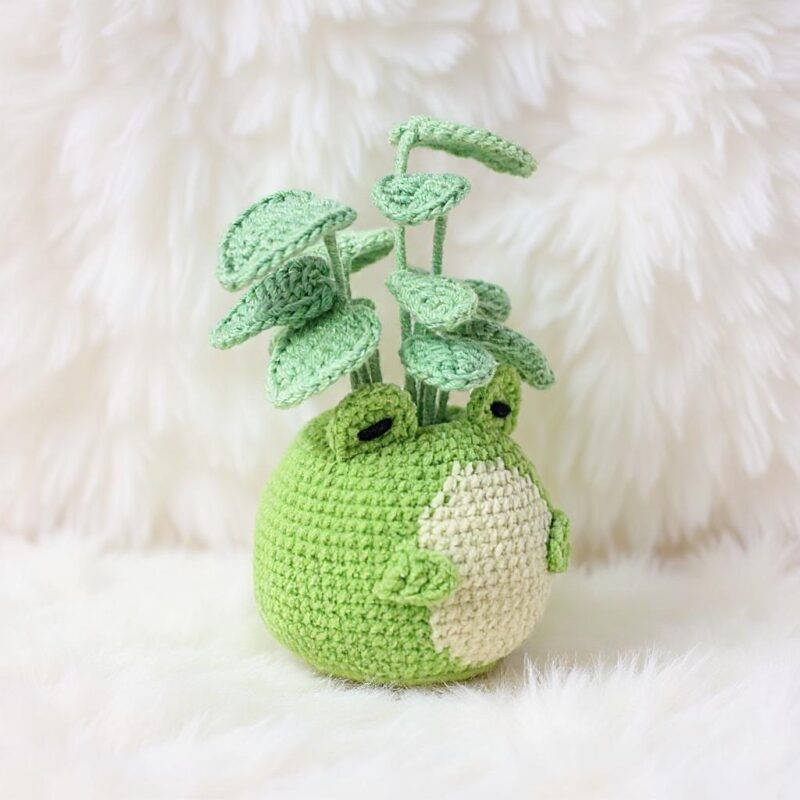 Frog in a Pot Amigurumi Crochet Pattern - Adorable DIY Plant Friend - Instant Download PDF - Image 4