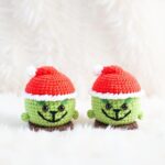Swinging Grinch Amigurumi Crochet Pattern - Whimsical DIY Car Hanging Ornament - Instant Download PDF