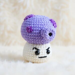 Grumpy Mushroom Amigurumi Crochet Pattern - Adorable DIY Stuffed Toy - Instant Download PDF