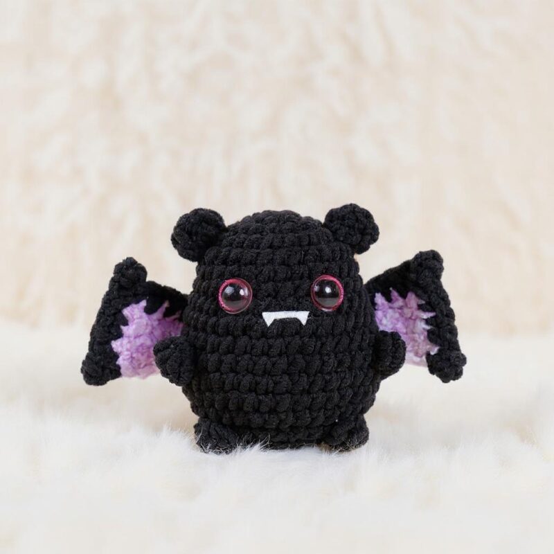 Bat Bear Amigurumi Crochet Pattern - Spooky Cute - DIY Stuffed Animal Toy - Instant Download PDF