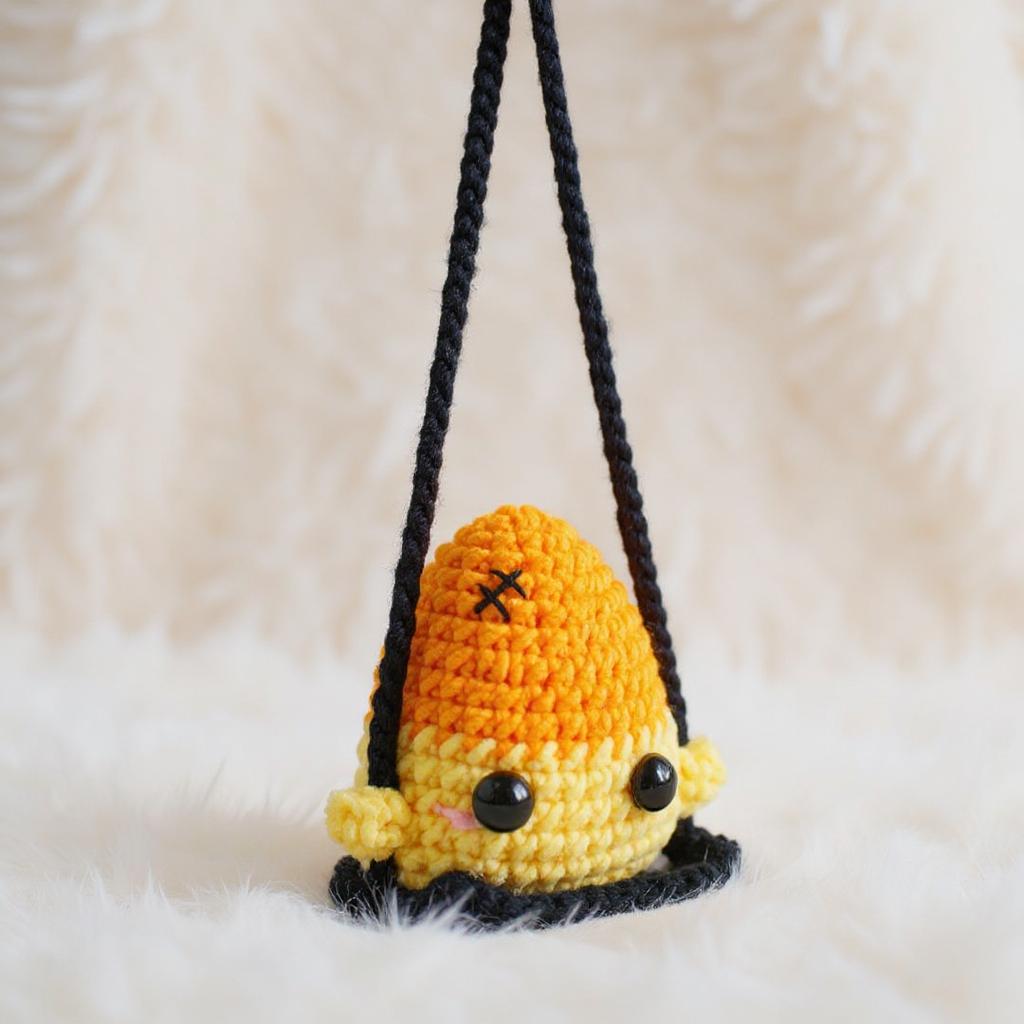 Swinging Candy Corn Amigurumi Crochet Pattern - Spooky-Cute - DIY Halloween Decor - Instant Download PDF - Image 3