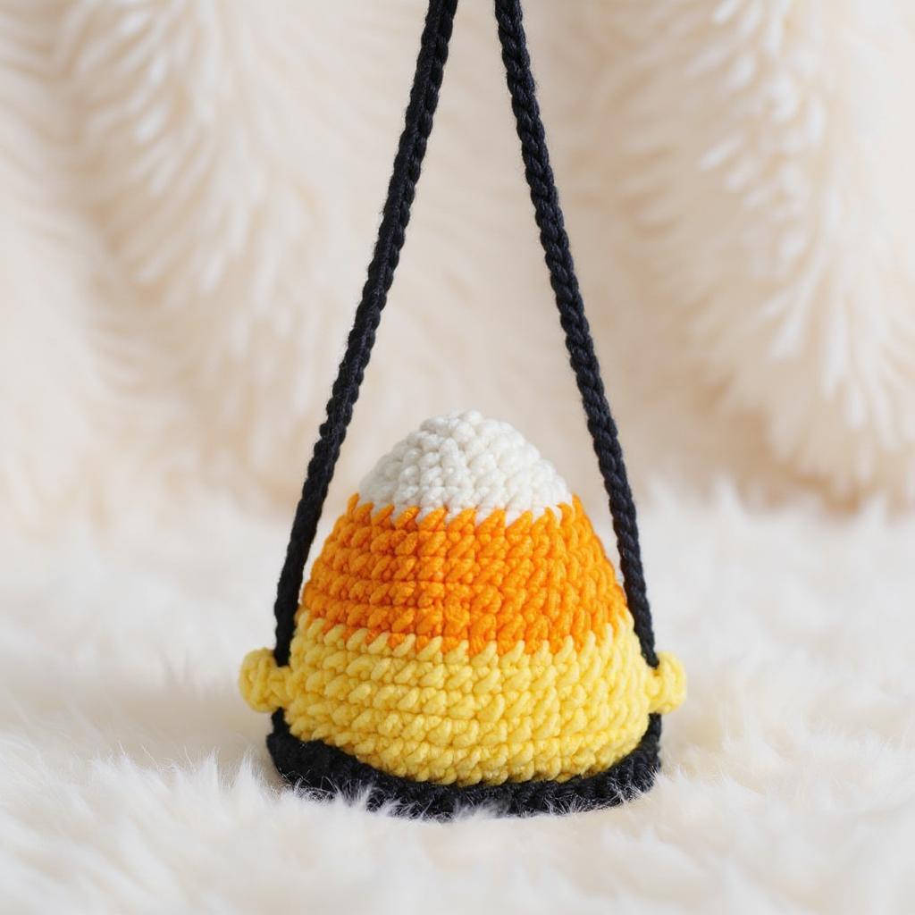 Swinging Candy Corn Amigurumi Crochet Pattern - Spooky-Cute - DIY Halloween Decor - Instant Download PDF - Image 4