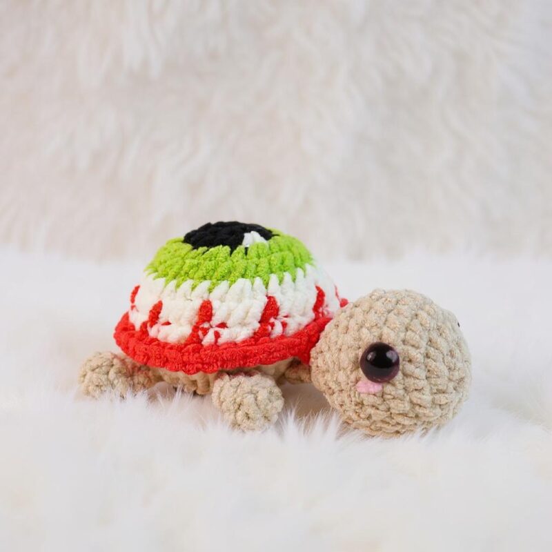 Halloween Eyeball Turtle Amigurumi Crochet Pattern - No-Sew - DIY Spooky Stuffed Animal Toy - Instant Download PDF - Image 3