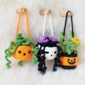 Halloween Car Hangers Amigurumi Crochet Pattern Bundle - Spooky & Cute - DIY Halloween Car Decor - Instant Download PDF