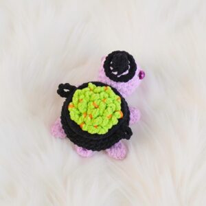 Halloween Cauldron Turtle Amigurumi Crochet Pattern - No-Sew - DIY Stuffed Animal Toy - Instant Download PDF