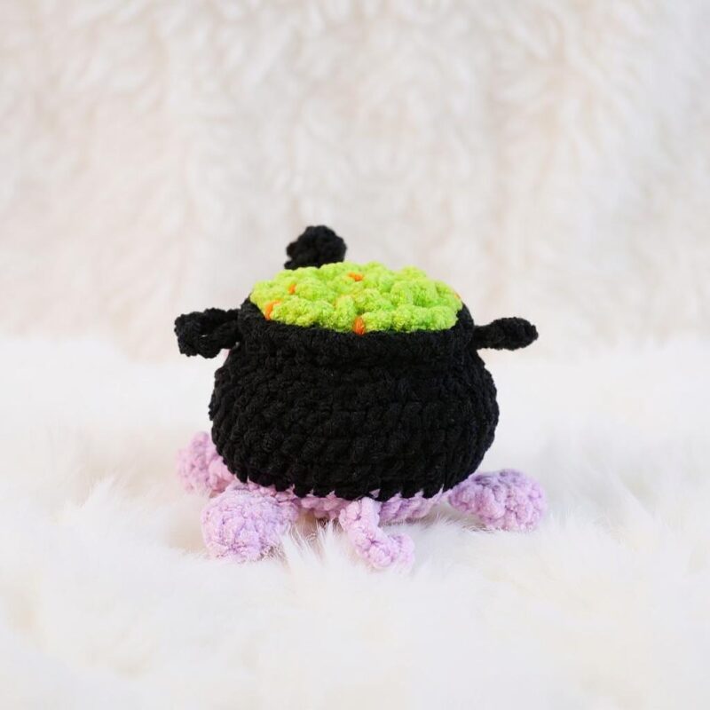 Halloween Cauldron Turtle Amigurumi Crochet Pattern - No-Sew - DIY Stuffed Animal Toy - Instant Download PDF - Image 7