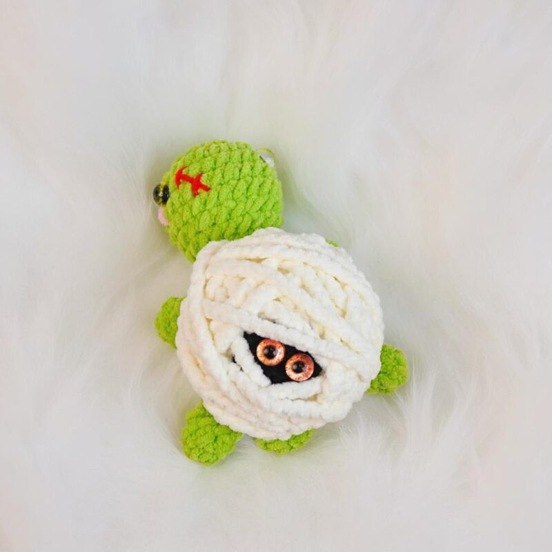 Frankenstein Turtle Amigurumi Crochet Pattern - Easy No-Sew - DIY Halloween Stuffed Toy - Instant Download PDF - Image 2