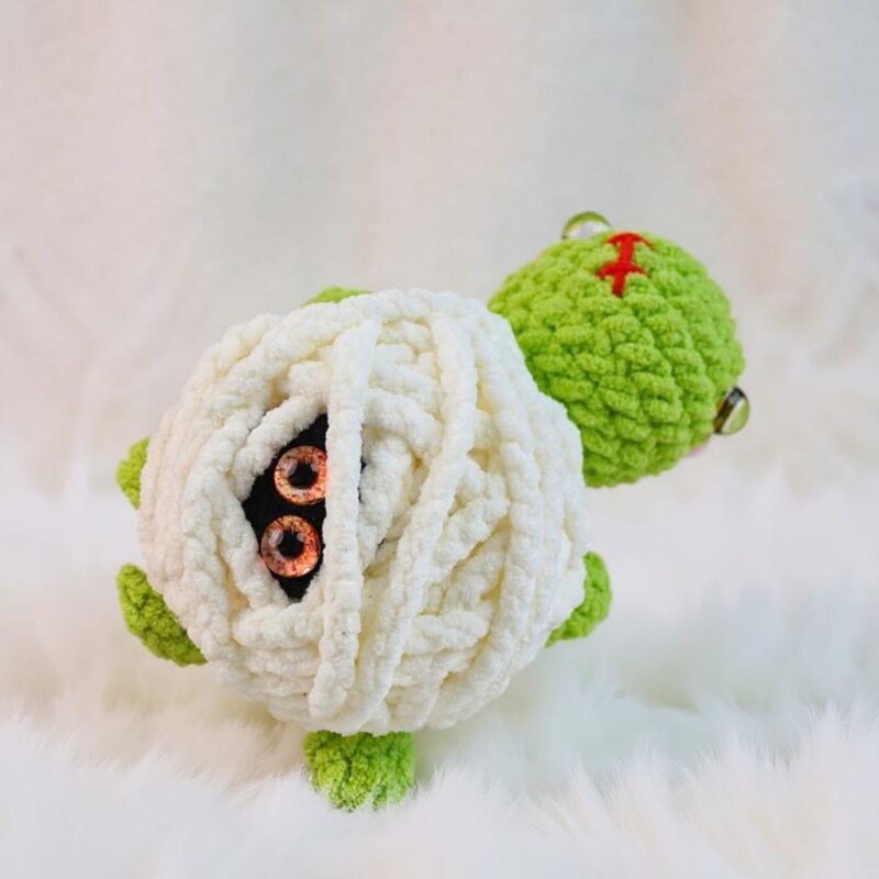 Frankenstein Turtle Amigurumi Crochet Pattern - Easy No-Sew - DIY Halloween Stuffed Toy - Instant Download PDF - Image 3