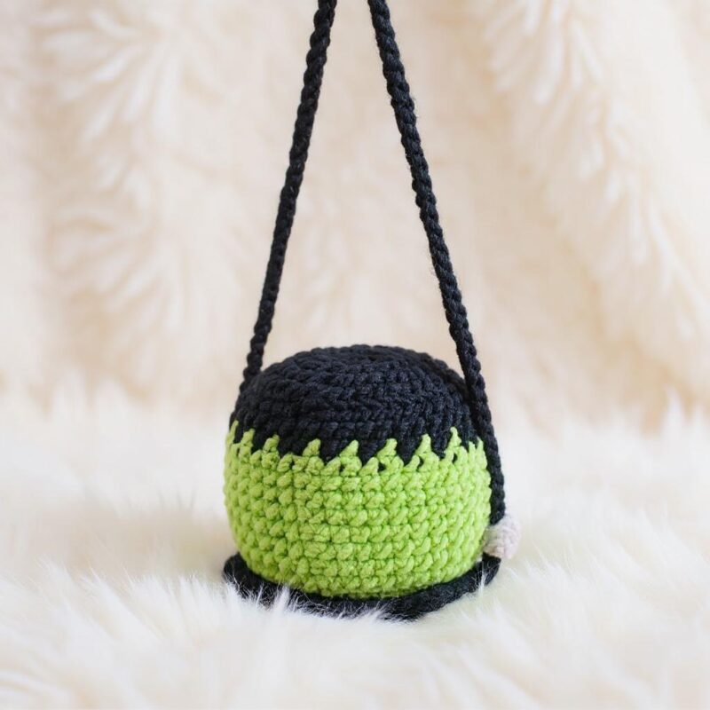 Swinging Frankenstein Amigurumi Crochet Pattern - Spooky Cute - DIY Stuffed Monster Toy - Instant Download PDF - Image 4