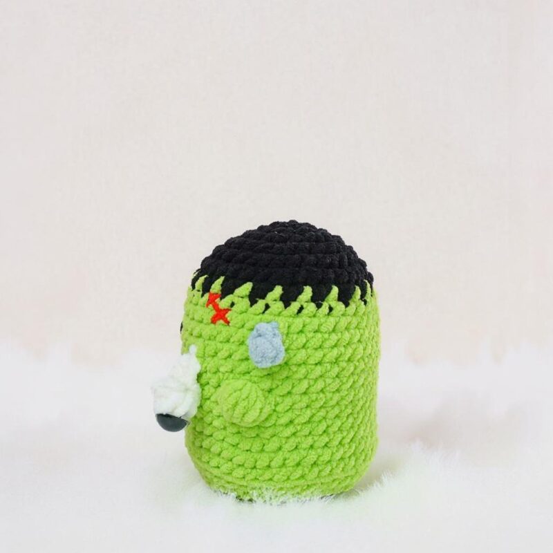 Frankenstein Ghost Amigurumi Crochet Pattern - Spooky Cute - DIY Halloween Stuffed Toy - Instant Download PDF - Image 3