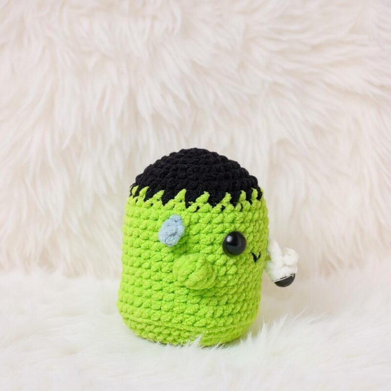 Frankenstein Ghost Amigurumi Crochet Pattern - Spooky Cute - DIY Halloween Stuffed Toy - Instant Download PDF - Image 4