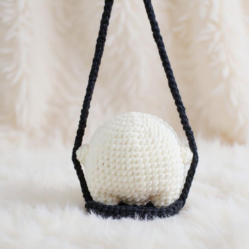 Swinging Ghost Amigurumi Crochet Pattern - Adorable DIY Halloween Car Hanging Decor - Instant Download PDF - Image 4