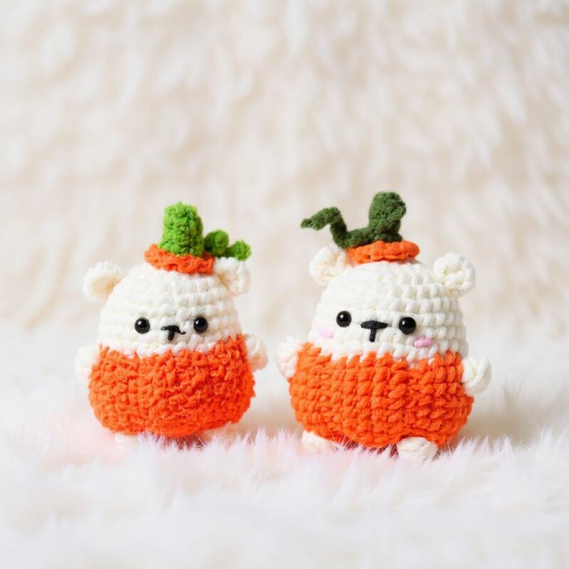 Pumpkin Bear Amigurumi Crochet Pattern - Adorable DIY Stuffed Animal Toy - Instant Download PDF - Image 3