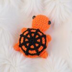 Halloween Spider Turtle Amigurumi Crochet Pattern - No-Sew - DIY Spooky Stuffed Toy - Instant Download PDF
