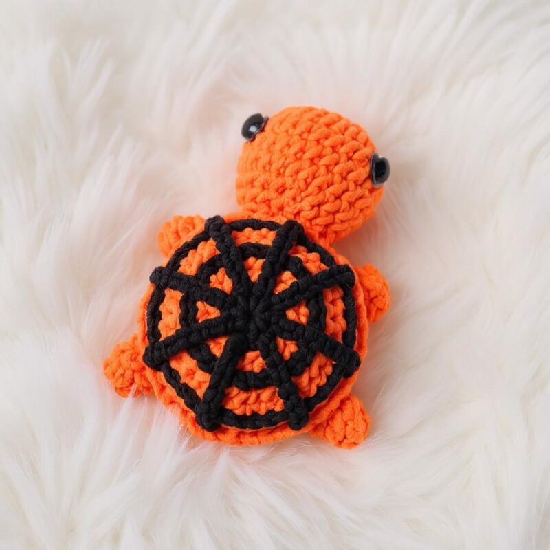 Halloween Spider Turtle Amigurumi Crochet Pattern - No-Sew - DIY Spooky Stuffed Toy - Instant Download PDF - Image 2