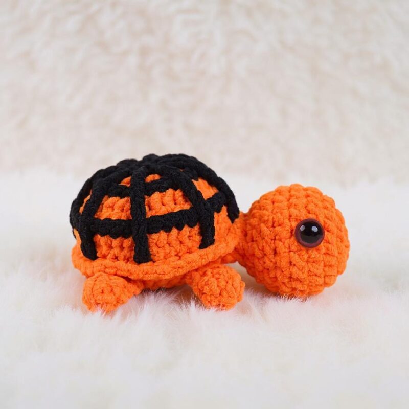 Halloween Spider Turtle Amigurumi Crochet Pattern - No-Sew - DIY Spooky Stuffed Toy - Instant Download PDF - Image 4