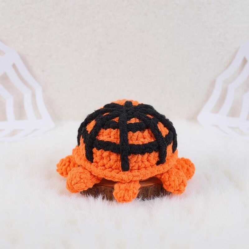 Halloween Spider Turtle Amigurumi Crochet Pattern - No-Sew - DIY Spooky Stuffed Toy - Instant Download PDF - Image 5
