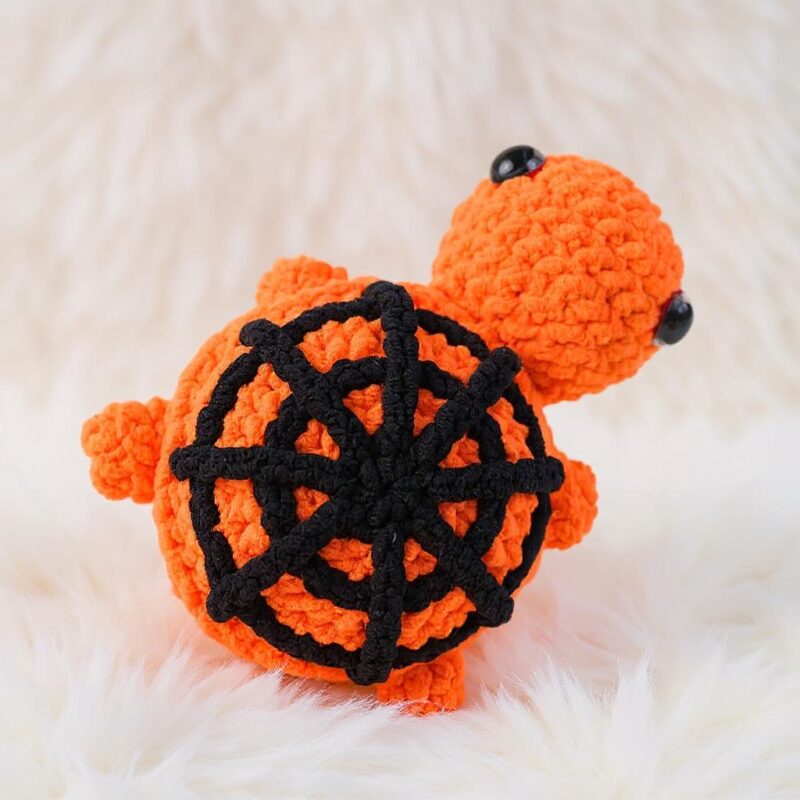 Halloween Spider Turtle Amigurumi Crochet Pattern - No-Sew - DIY Spooky Stuffed Toy - Instant Download PDF - Image 6