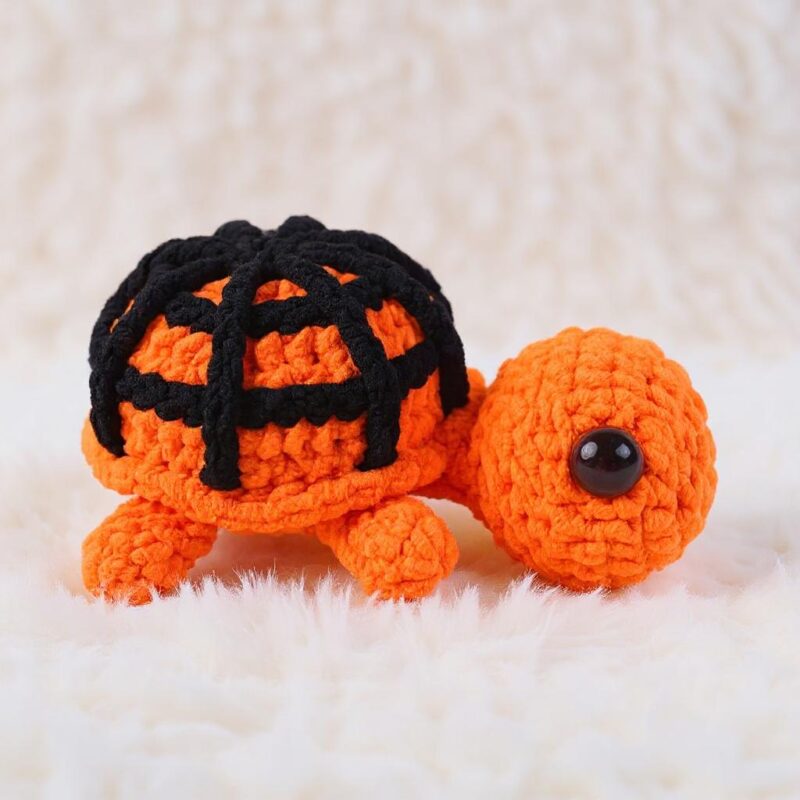 Halloween Spider Turtle Amigurumi Crochet Pattern - No-Sew - DIY Spooky Stuffed Toy - Instant Download PDF - Image 7