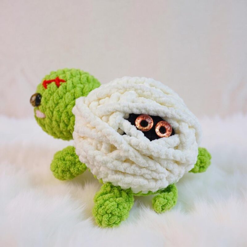 Halloween Turtle Amigurumi Crochet Pattern - No-Sew - DIY Stuffed Animal Toy - Instant Download PDF - Image 6