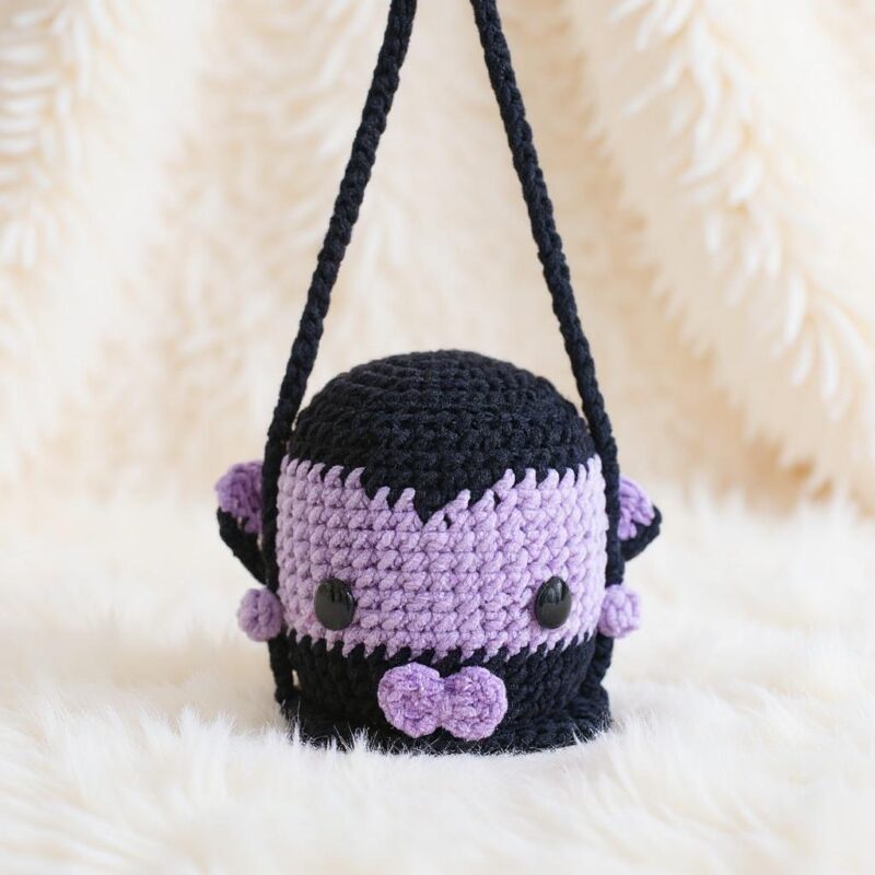 Vampire Couple on Swing Amigurumi Crochet Pattern - Spooky Cute - DIY Stuffed Animal Toy - Instant Download PDF - Image 2