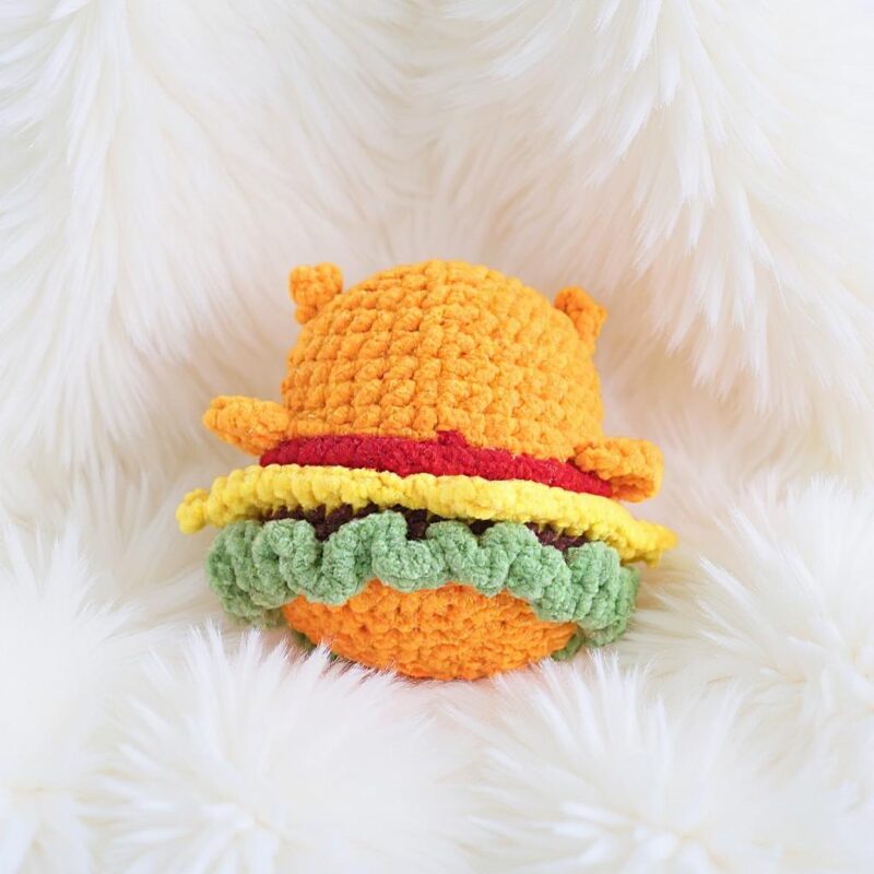 Hamburger Owl Amigurumi Crochet Pattern - Adorable DIY Stuffed Animal Toy - Instant Download PDF - Image 4